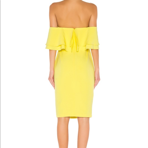 Bardot Revolve Band Dress in Lemon Drop Size 4 - Picture 6 of 12